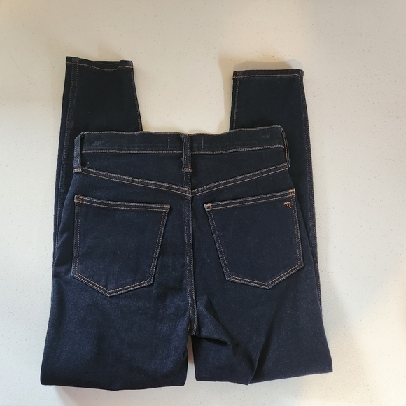 Madewell Roadtripper Jeggings Jeans High Rise Pember Dark Wash New Size 26 - Picture 5 of 11
